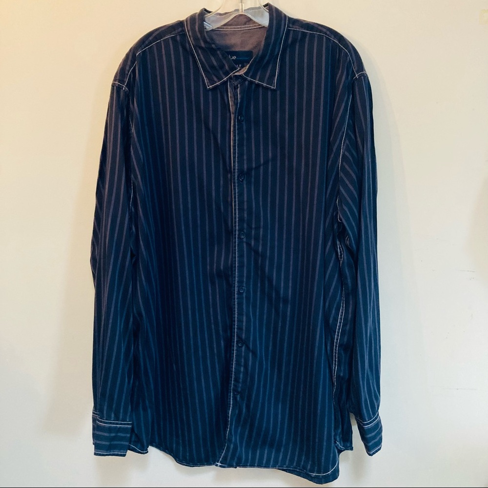 Men's 2XLT Blue Pronto Uomo Button Down LS Shirt